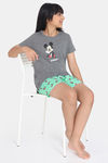 Rosaline Girls Disney Knit Cotton Shorts Set - Spring Bud — thumbnail 4